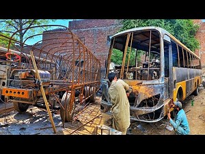 Beautifuly Buss Manufacturing in Pakistan | l Production Process Of Bus Making