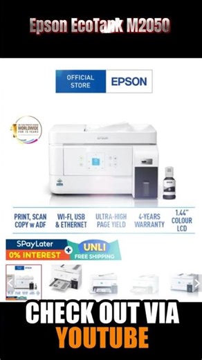 Epson EcoTank M2050 Ink Tank Printer #youtubeshopping