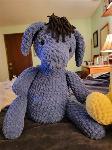 Vintage Eeyore Plush: Winnie the Pooh Character, Soft Yarn - Etsy