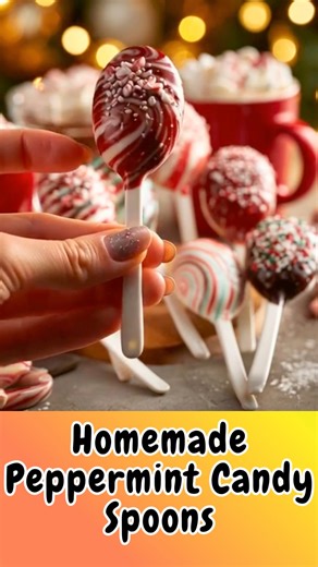 Homemade Peppermint Candy Spoons : Sweet, Minty & Perfectly Festive - Edible Candy Spoons for Stirring Hot Cocoa or Gifting with Holiday Cheer! | Tasty Gastronomic