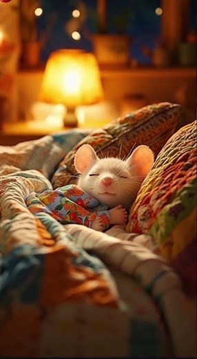Cute Baby Mouse Sleeping Peacefully 💤✨ | Adorable Animal Moment
