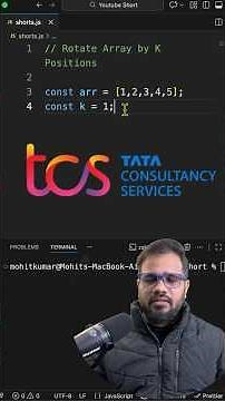 Rotate Array by K Positions | JS Interview Question #dsa #interview #coding