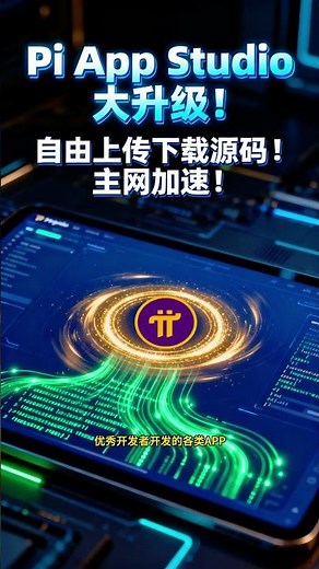 《Pi App Studio大升级！开发者可自由上传下载源码，生态迈向主网新阶段》 #PiNetwork #Pi主网 #Pi开发者 #PiAppStudio #区块链