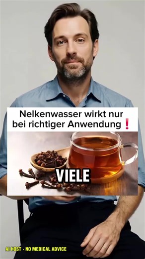 Nelkenwasser kann bei richtiger Anwendung die Verdauung unterstützen, Blähungen lindern und den Magen beruhigen. KI-generierte Darstellung zu Informationszwecken, keine medizinische Beratung. #gesundheit #nelken #körper #foryoupage❤️❤️ #viral