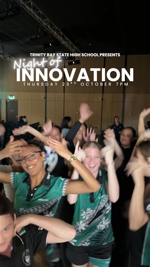 Tonight’s the night! We are so excited to host our annual Night of Innovation in our brand new Performing Arts Centre tonight 🌟 It’s a sold-out event, and we can’t wait to welcome everyone for an incredible evening of dance, drama and music! See you soon! | Trinity Bay State High School