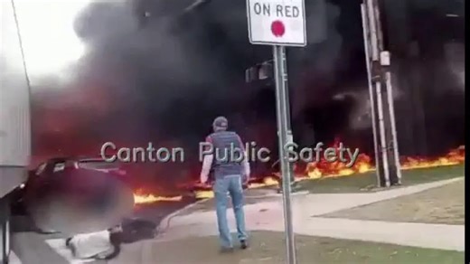 Canton Twp. police release body cam footage of fiery crash that hospitalized many