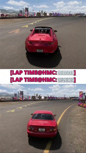 2022 Mazda MX-5 Miata RF VS 1994 Mazda MX-5 Miata Lap Time Comparison @HMC in FH5