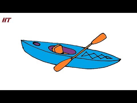 How to Draw a Kayak Easy
