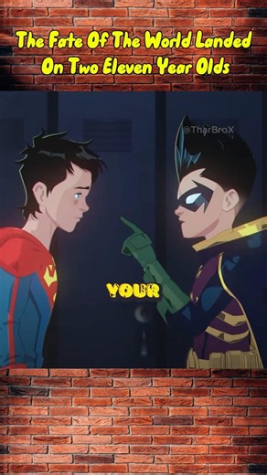 Two Kids Had To Save Their Fathers And The Entire World #dc #batman #superman #robin #superboy