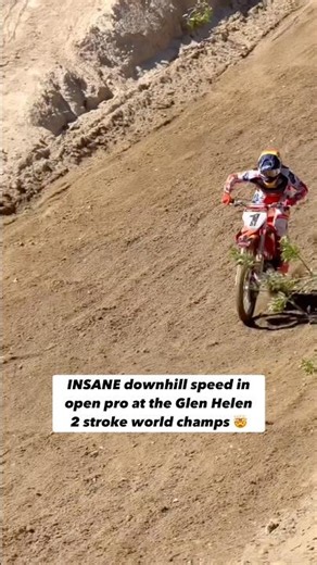 INSANE Downhill Speed at Glen Helen! #2stroke#dirtbike#motocross#racing#fyp#iphone#viral#bike#rider