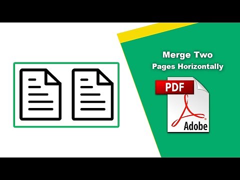 How to Place Two PDF Pages Side by Side on a Single Page using Adobe Acrobat Pro DC