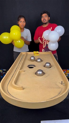 The ultimate||roll ball or pop balloon with brother vs sister epic challenge part 258 #shorts