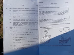 2.3 Refer to FIGURE 2.3 showing a synoptic weather map of South... | Filo
