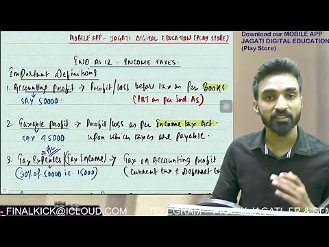 Ind As 12 Revision | All Concepts | Income taxes | pratik jagati