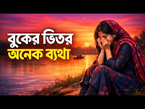 বুকের ভিতর অনেক ব্যাথা। boker bitor onek betha। Bangla sad song koster gaan