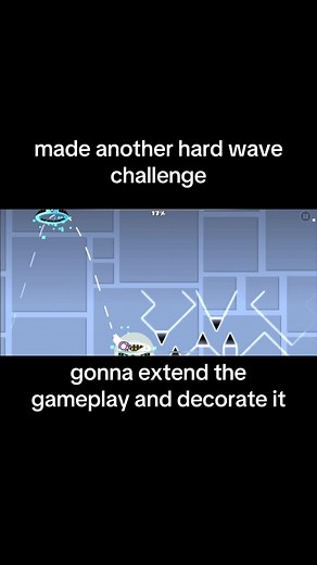 Geometry Dash Hard Wave Challenge Gameplay and Decoration