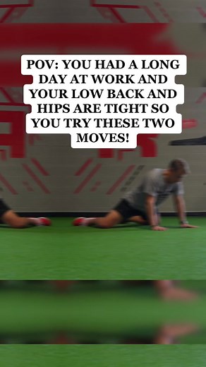 Try these two moves to loosen up your low back and hips after your work day ! Rockbacks can help improve your hip mobility and loosen up your low back at the same time! #mobility #mobilitytraining #stretch #stretching #hipmobilityexercise #lowback #lowbackstretch