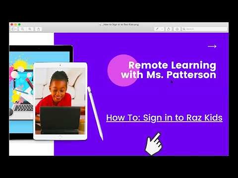 How to Sign in to Raz Kids