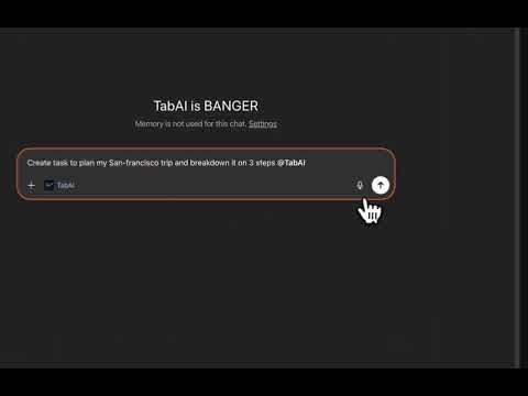 Manage your tasks from any AI app | TabAI MCP