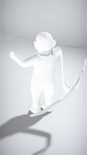 Stylized Character with a Flag - AI Rigged 3D Character