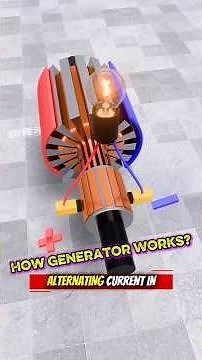 How Generators Works? Working of Generators Explained with 3D Animation #generator #electricity #3d