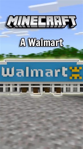 A Walmart Would Go Crazy Here #minecraft #shorts #youtubeshorts