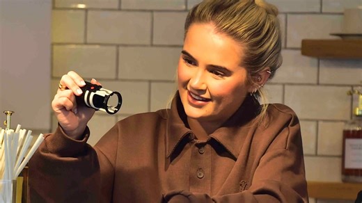 Molly-Mae sparks queuing frenzy as she serves fans coffee from a van