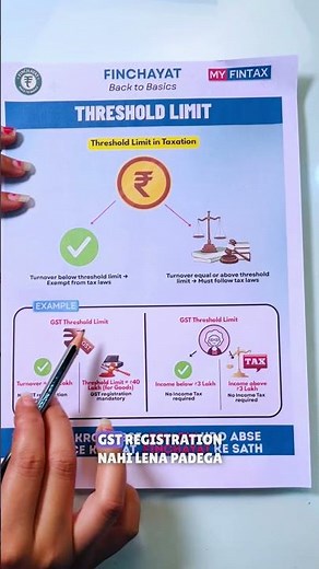 Threshold Limit – Explained in Simple Terms | #finchayat #ytshorts #shorts