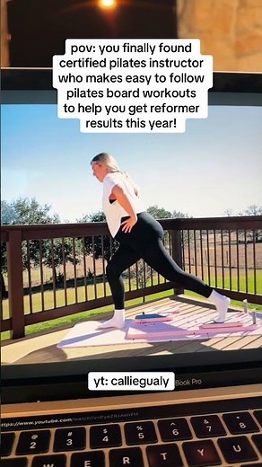 NEW 15 min beginner pilates board workout!!