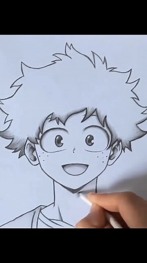 How to Draw Izuku Midoriya Step by Step | Anime Drawing Tutorial