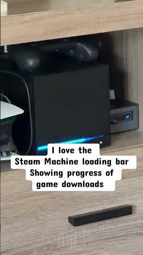 Steam machine loading bar shows game downloads progress #steam #techtok #steammachine #loadingbar