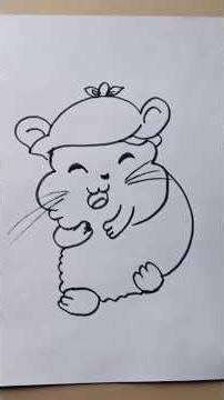 easy hamster drawing tutorial for beginners#pencilportrsit #art #viral