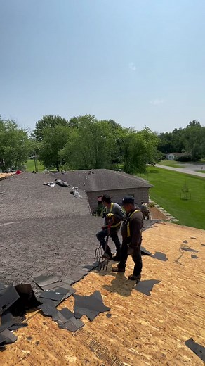 Roofing Process Demonstration by Skilled Workers