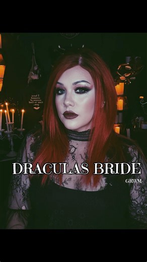 GRWM as Dracula’s Bride 🕯️ Gothic Vampire Glam Makeup #makeuptutorial #makeup