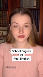 163K views · 8K reactions | School English VS. Real English  Repost...