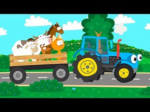 Tractor Friends - Kote Kitty Meow Meow - Kids songs and cartoons with animals