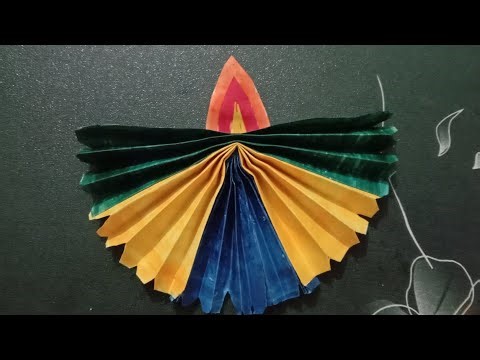 DIY Handmade Paper Diya🪔for Diwali | Easy Diya Craft at Home | Diwali Decoration Ideas | #diwali