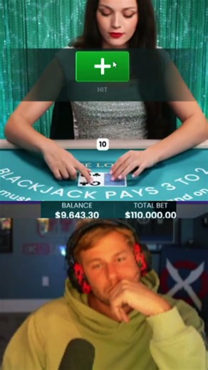 NOT A GOOD TIME TO MISCLICKED #blackjack #highlights #viral