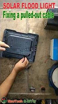 How to Reconnect a Pulled-Out Cable in a Sealed Solar Light #solarlightrepair #diyeasy #SolarRepair