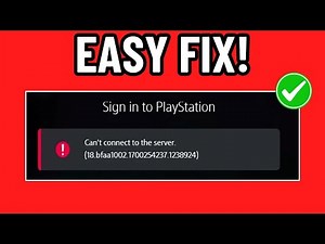 CANT CONNECT TO SERVER | PLAYSTATION SIGN IN ERROR 2026! (EASY FIX)