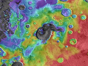 Researchers think they’ve spotted huge volcanic calderas on Mars
