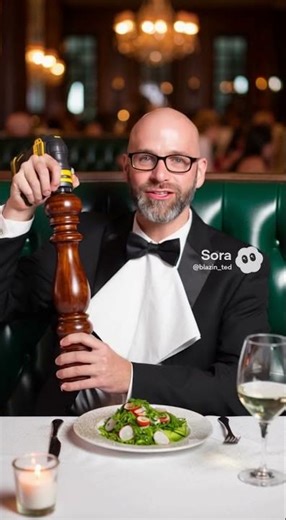 When the waiter says "Say When" 🧂💨 #funny