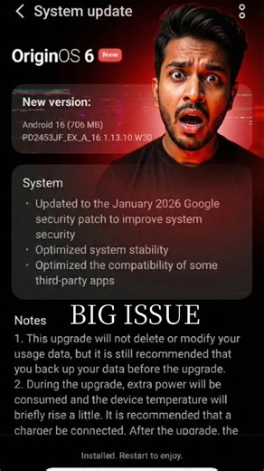 OriginOs 6 Big Problem #shorts #originos6