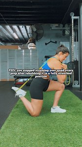 The quad muscle crosses both the hip and knee Fully lengthened quad = knee flexion and hip extension This position not only helps you stretch the quad (reduce discomfort) But also allows you to rehab strength in variable positions 😀 This is just ONE ingredient needed for PERMANENT recovery from repeated injury . Wanna learn more about quad rehab? 👋I’m a clinician that exclusively helps strength athletes and their coaches navigate injury through rehab and program variations! If you need help ov