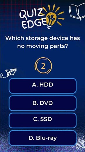 Which Storage Has No Moving Parts? ⚡ | Tech Quiz