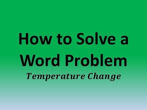 How to Solve a Word Problem: Temperature Change (Rational Numbers)