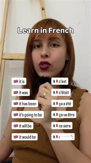 Learn how to say “it is”, “it was” and more in French 🇫🇷 (all tenses!) #learnfrench #frenchlanguage