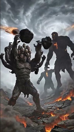 Los TERRIBLES Hecatónquiros: Los monstruos de cien brazos de la mitología griega #mitología