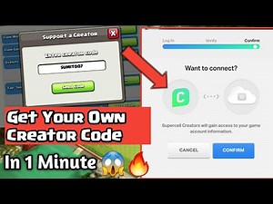 How To Get Your Own Creator Code In Clash of Clans || Get Supercell Supporting Creator Code - Coc