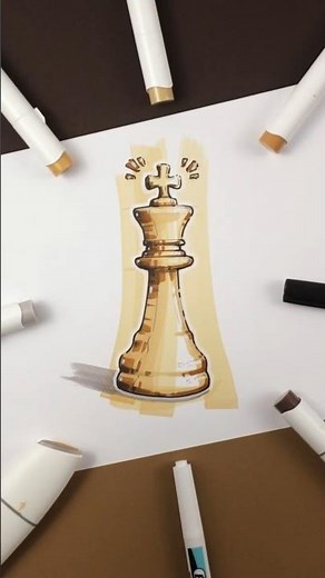 King chess piece sketch